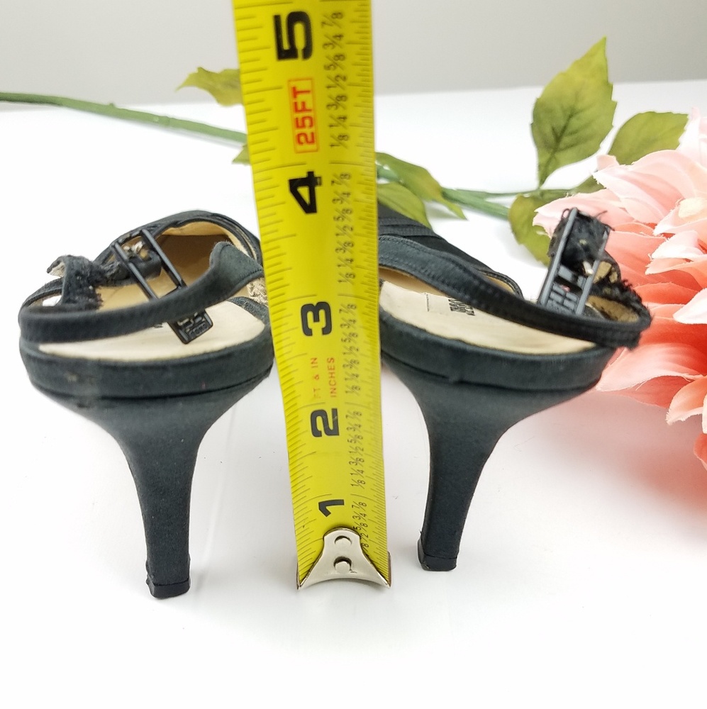 Jimmy Choo pointed toe slingback satin heels - Picture 6 of 6